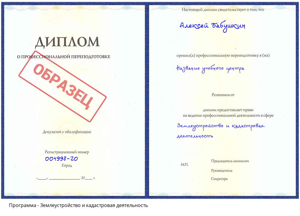 Землеустройство и кадастровая деятельность Баксан